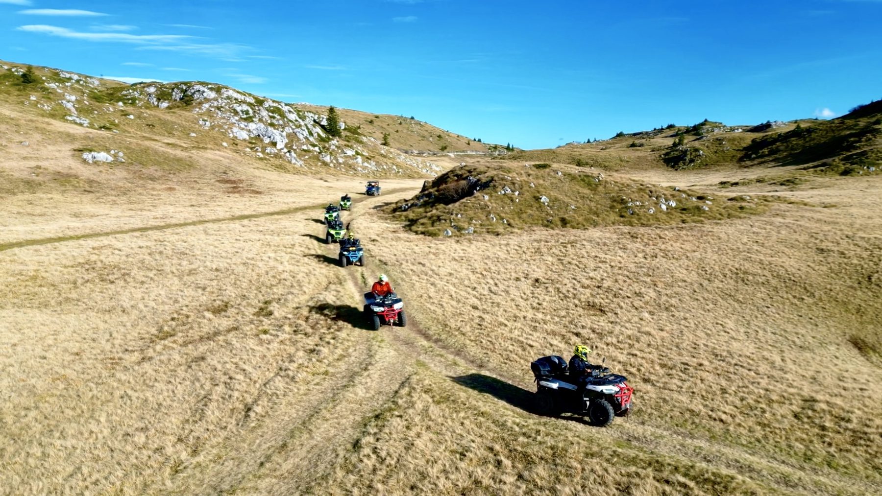 Quad voznja na Jahorini kroz planinsku stazu iz zraka